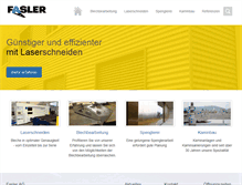 Tablet Screenshot of fasler-ag.ch